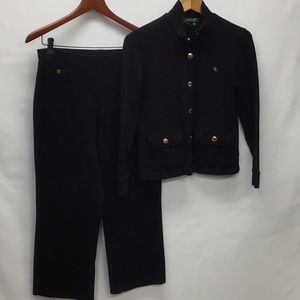 Lauren Ralph Lauren 2 piece ribbed knit outfit